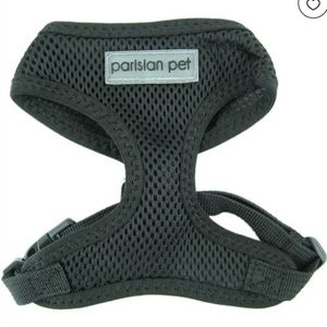 New Parisian Pet Mesh Harness Black medium new